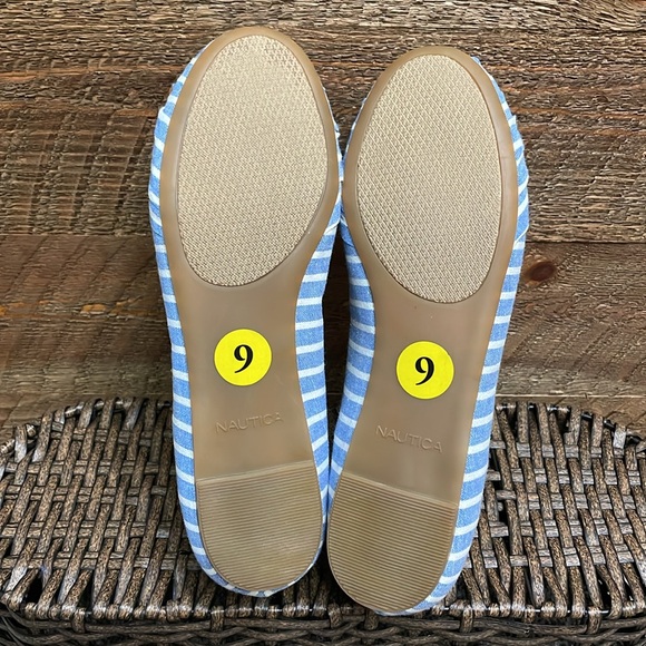 Nautica Women’s Bayard Blue & White Striped Knotted Flats Shoes Size 9 NWT - Picture 11 of 12